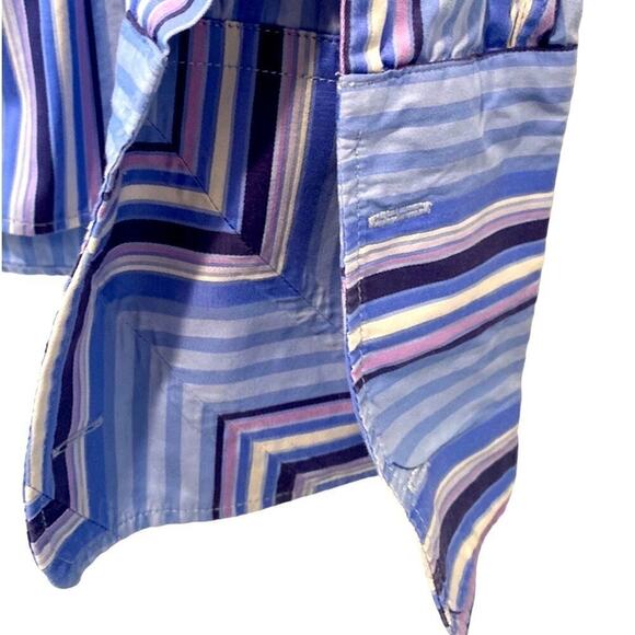 Men shirt TED BAKER London dress shirt long sleeves French cuffs 100% Cotton MED - Picture 10 of 12